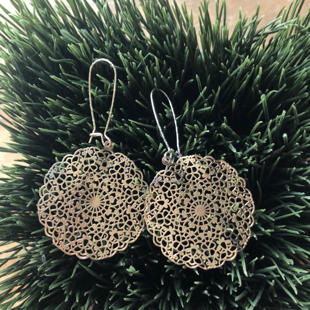 Gold, sterling silver plated Earrings